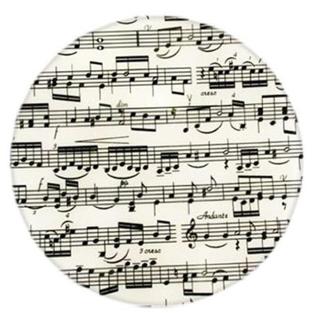 ANDREAS Andreas JO-143 Music Notes Round Silicone MatJar Opener - Pack of 3 trivets JO-143